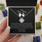 To My Boo Thang | I Love You | Love Knot Necklace