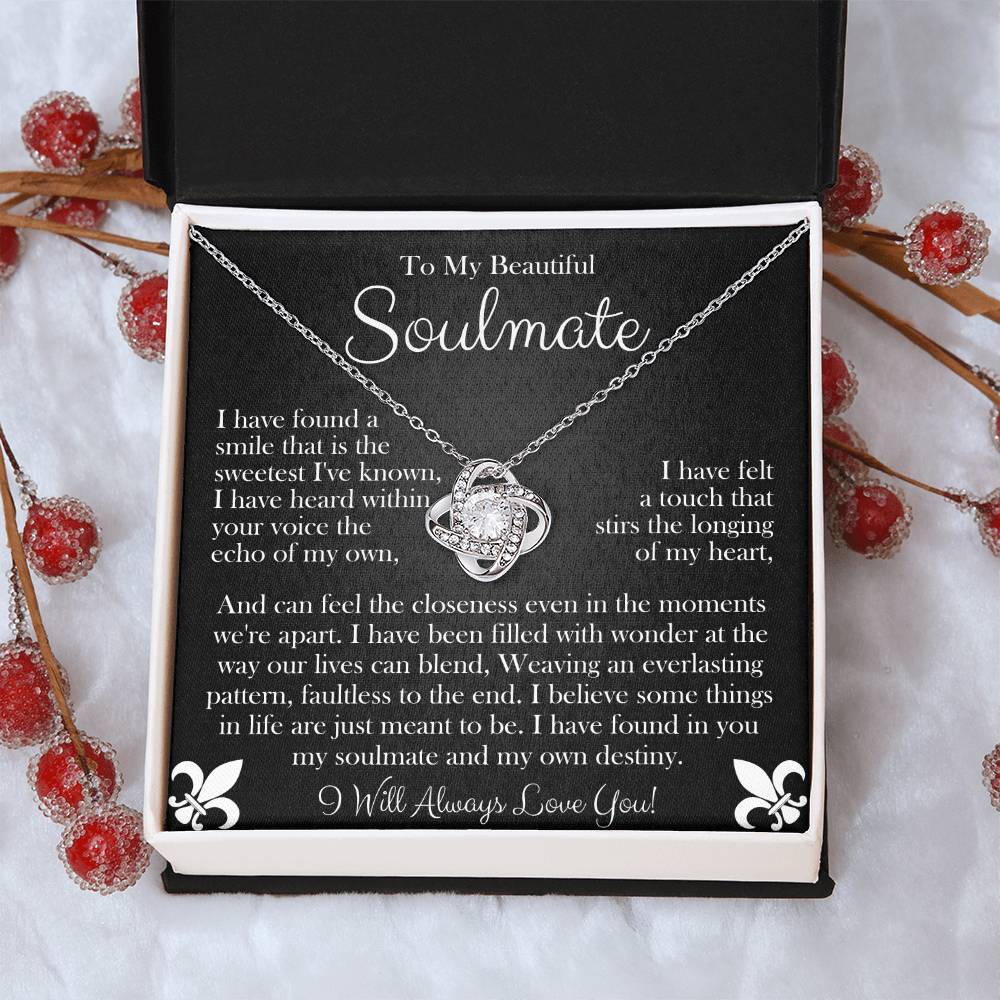 To My Beautiful Soulmate | Love Knot Necklace