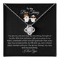 To My Boo Thang | I Love You | Love Knot Necklace