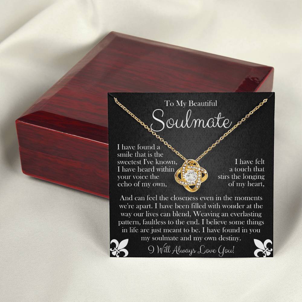 To My Beautiful Soulmate | Love Knot Necklace