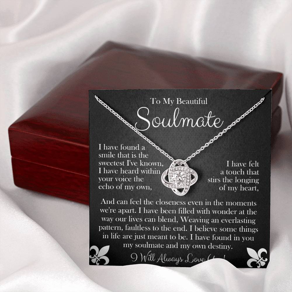 To My Beautiful Soulmate | Love Knot Necklace