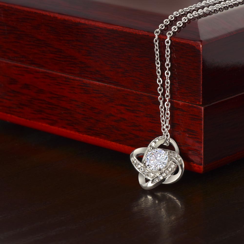 To My Boo Thang | I Love You | Love Knot Necklace
