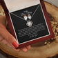 To My Boo Thang | I Love You | Love Knot Necklace