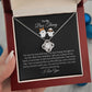 To My Boo Thang | I Love You | Love Knot Necklace