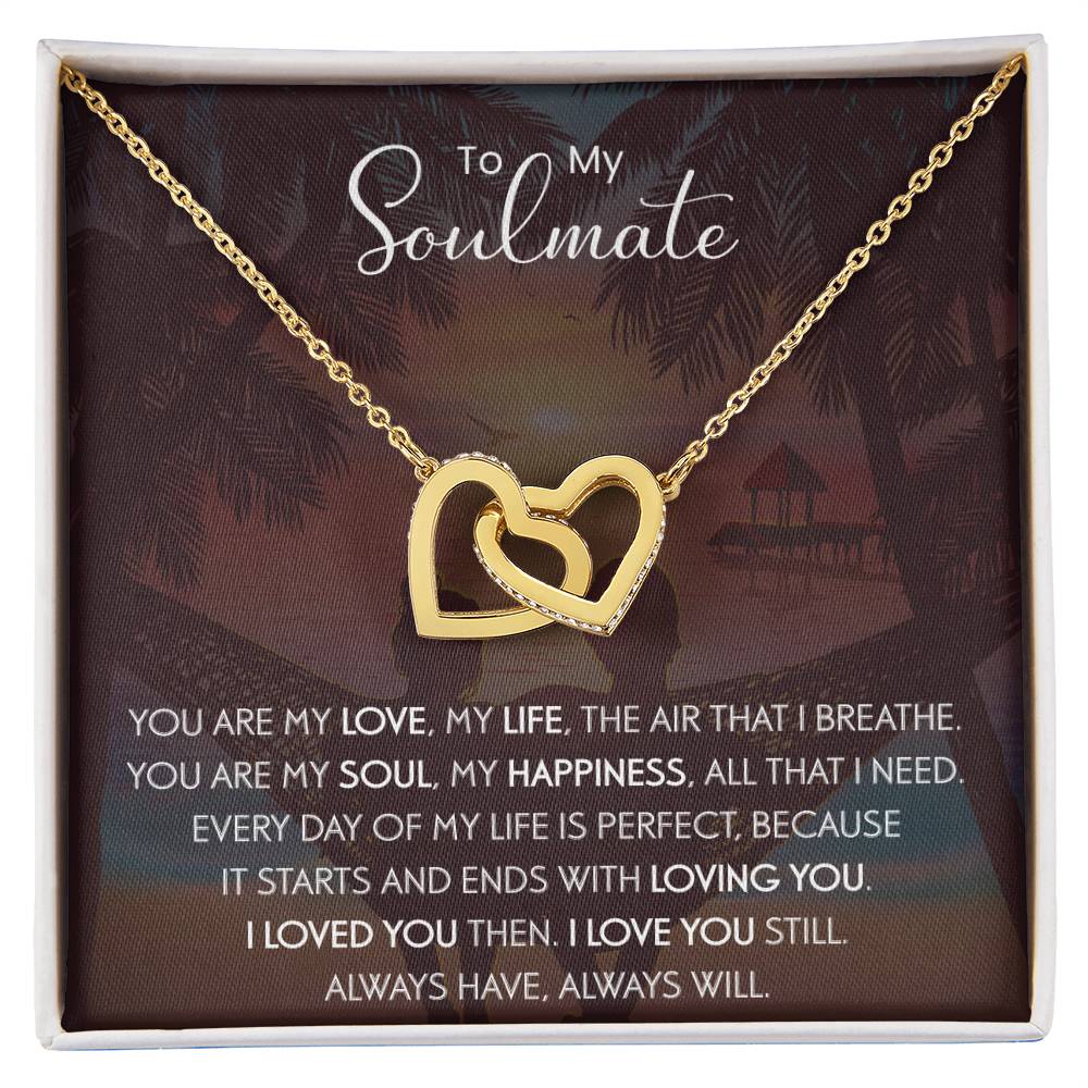 To My Soulmate | The Interlocking Hearts necklace