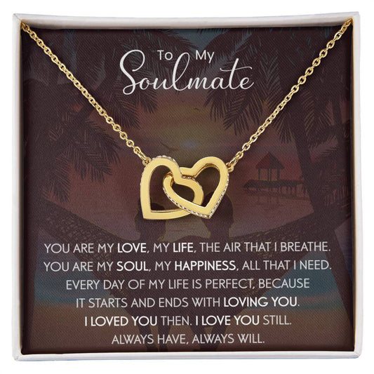 To My Soulmate | The Interlocking Hearts necklace