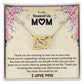 To My Stepped Up Mom | I Love You | The Interlocking Hearts necklace