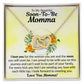 To My Beautiful Soon-To-Be Momma | I Love You | The Interlocking Hearts Necklace
