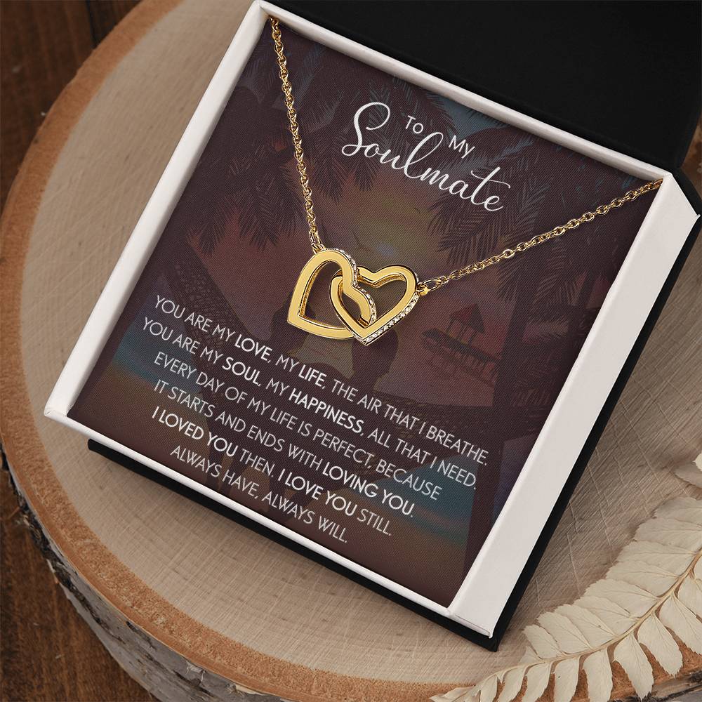 To My Soulmate | The Interlocking Hearts necklace