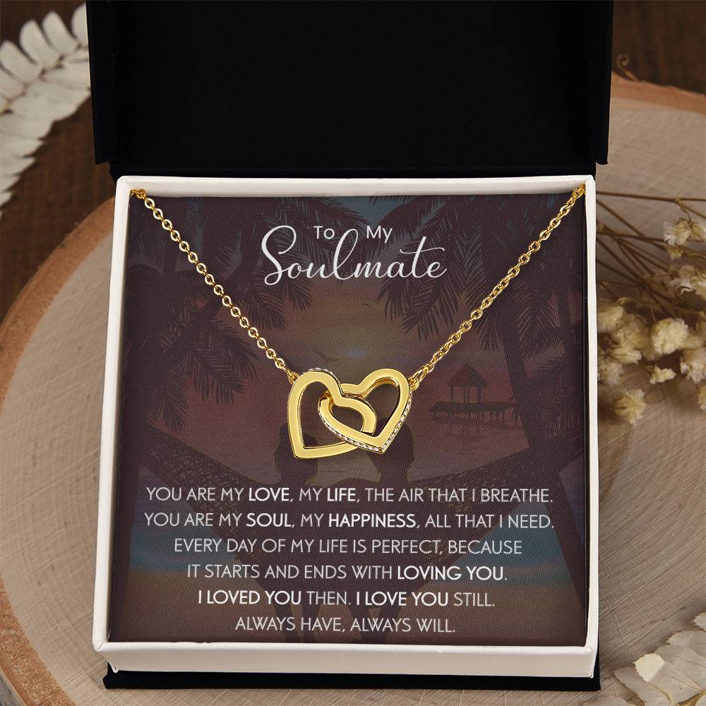 To My Soulmate | The Interlocking Hearts necklace