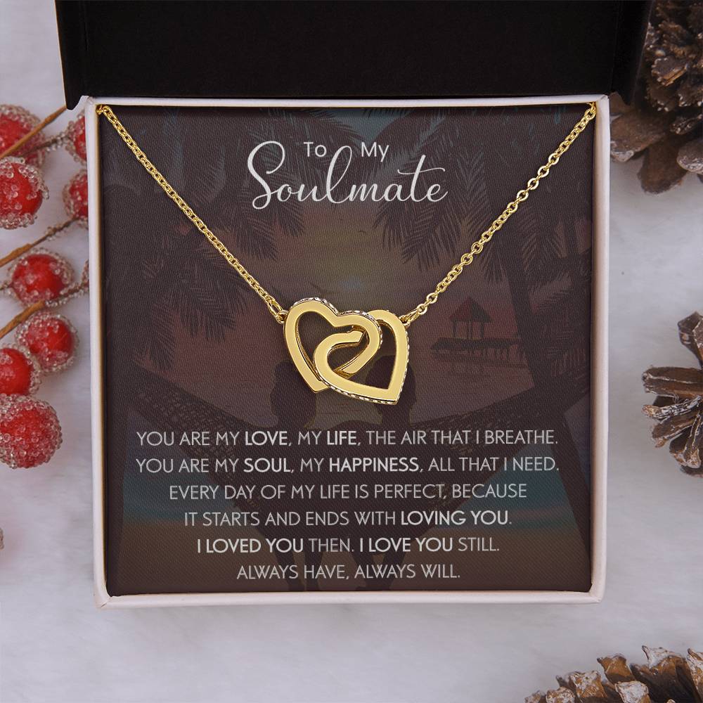 To My Soulmate | The Interlocking Hearts necklace