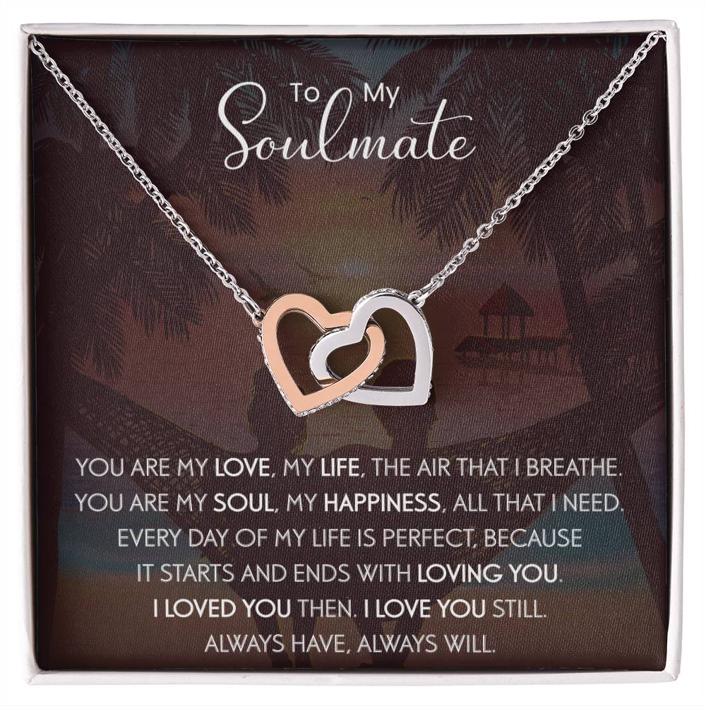 To My Soulmate | The Interlocking Hearts necklace