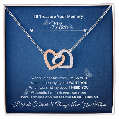I'll Treasure Your Memory | Mom | Interlocking Hearts