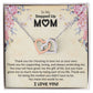 To My Stepped Up Mom | I Love You | The Interlocking Hearts necklace