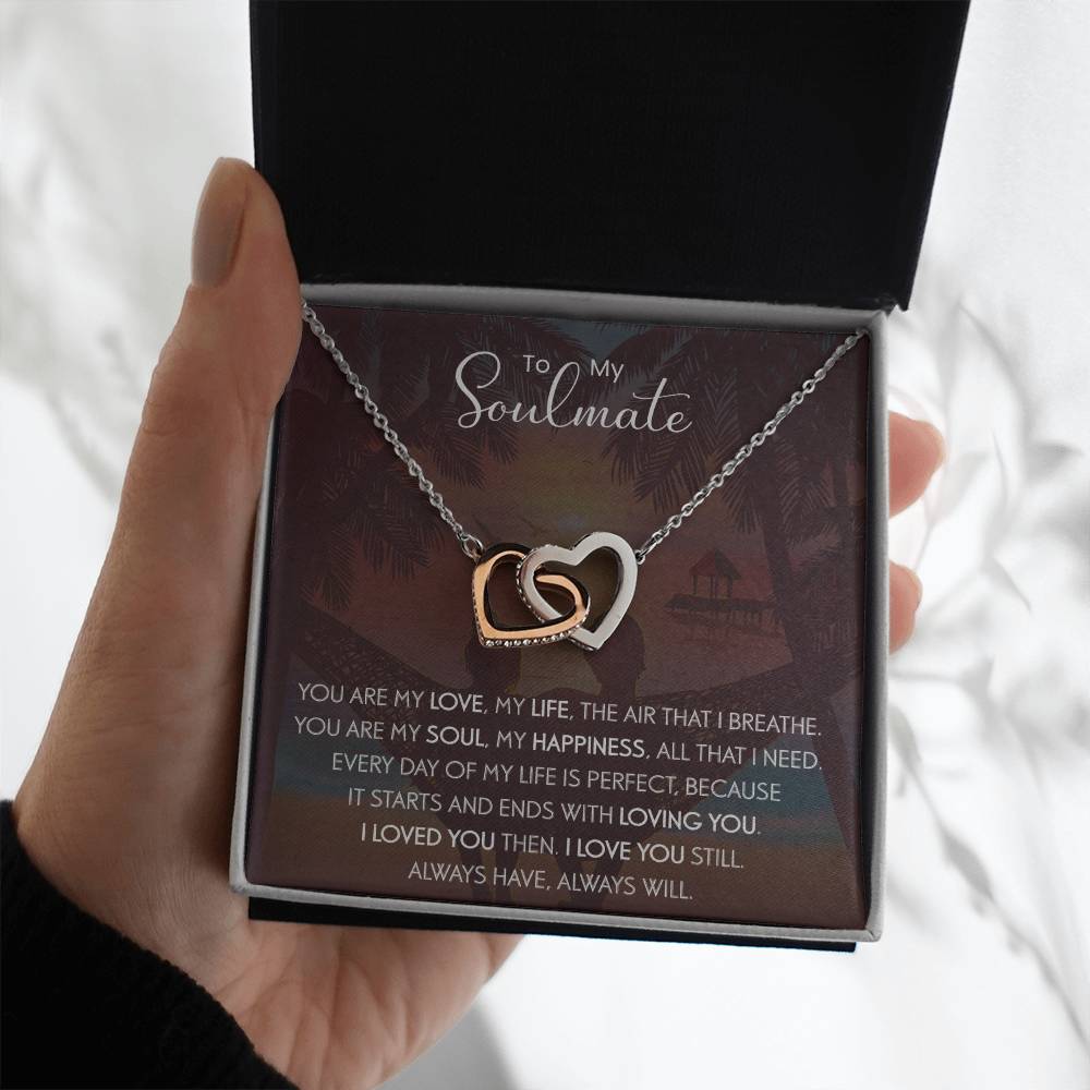 To My Soulmate | The Interlocking Hearts necklace