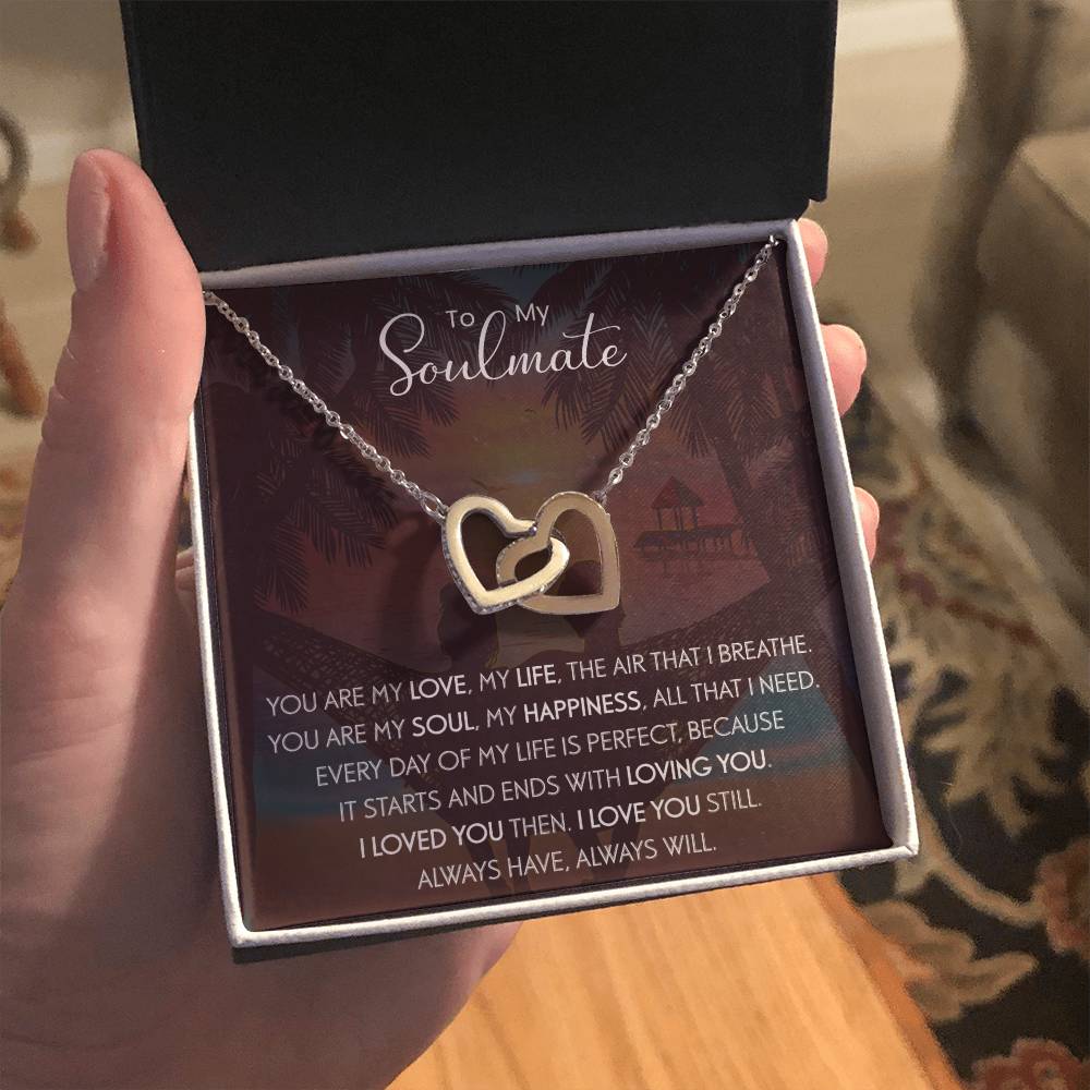 To My Soulmate | The Interlocking Hearts necklace