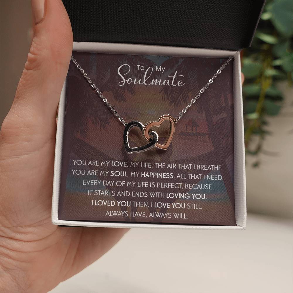 To My Soulmate | The Interlocking Hearts necklace