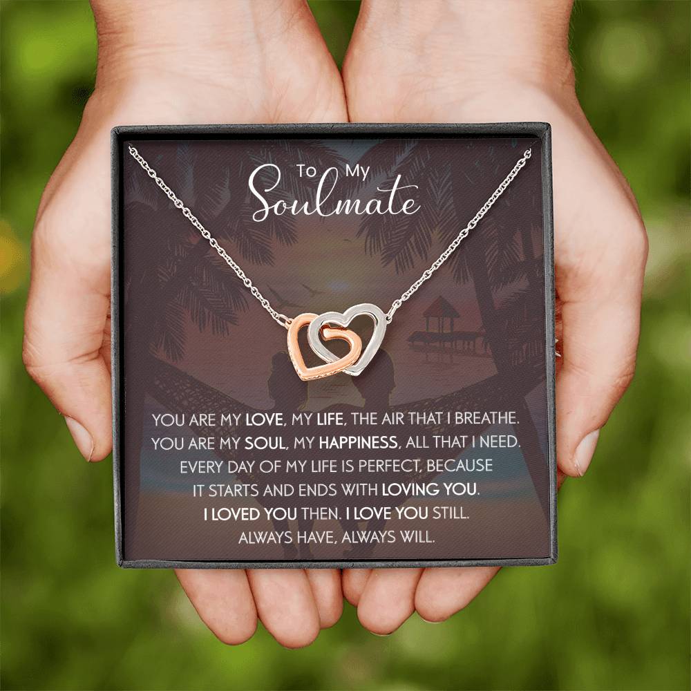 To My Soulmate | The Interlocking Hearts necklace