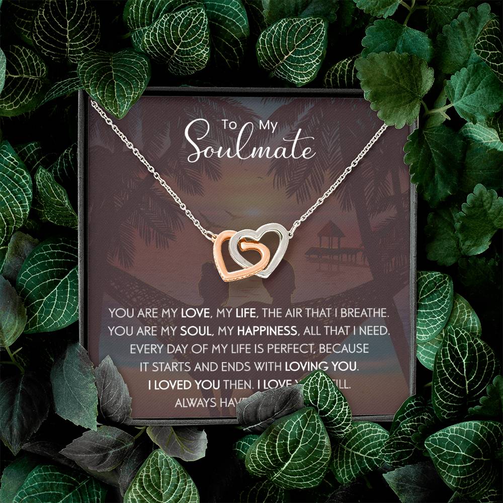 To My Soulmate | The Interlocking Hearts necklace