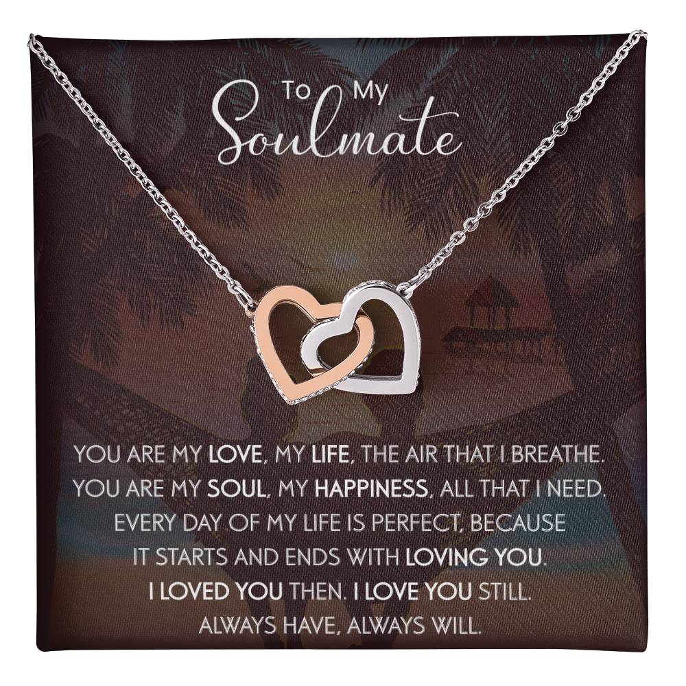 To My Soulmate | The Interlocking Hearts necklace