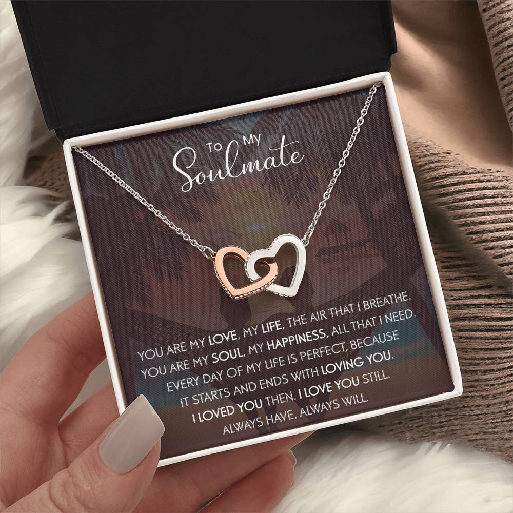 To My Soulmate | The Interlocking Hearts necklace