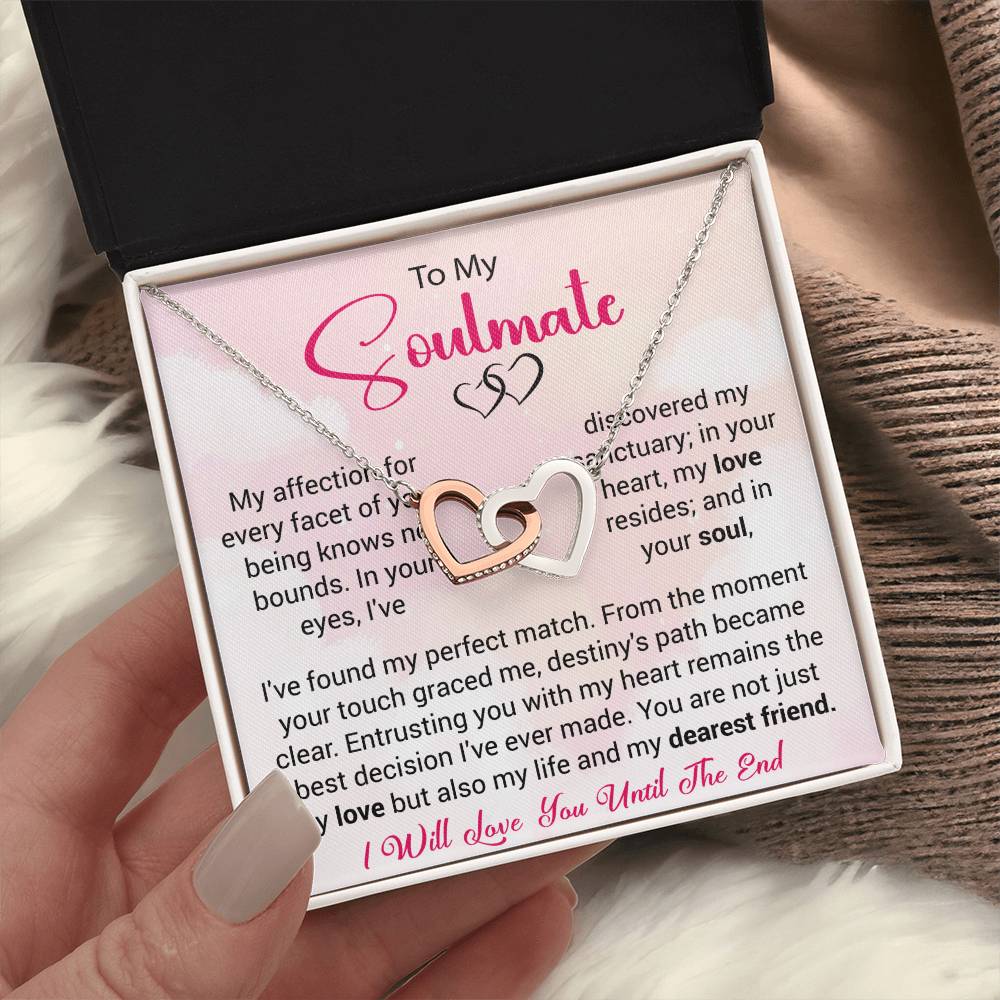 To My Soulmate | The Interlocking Hearts Necklace