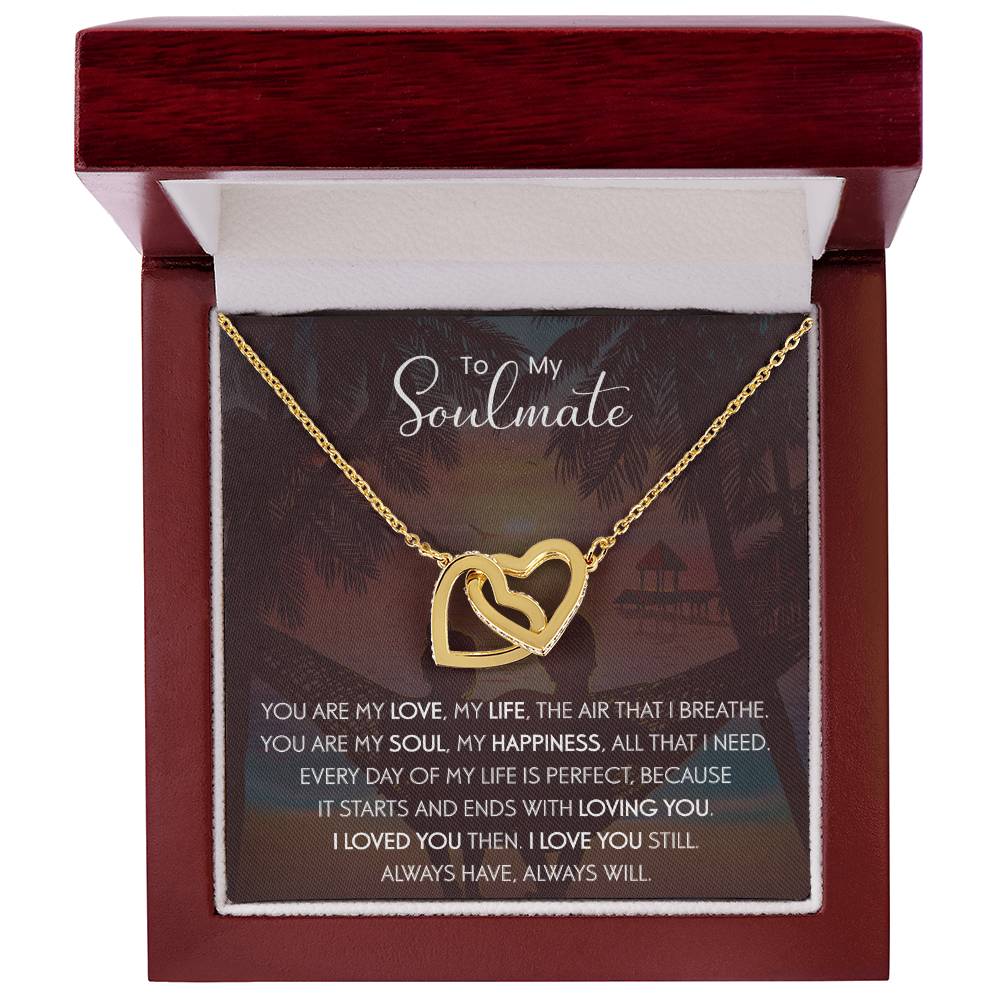 To My Soulmate | The Interlocking Hearts necklace