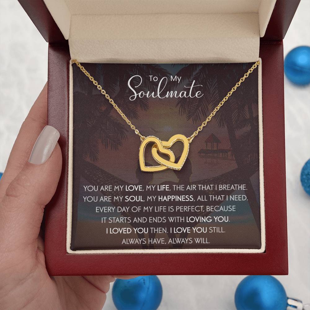 To My Soulmate | The Interlocking Hearts necklace