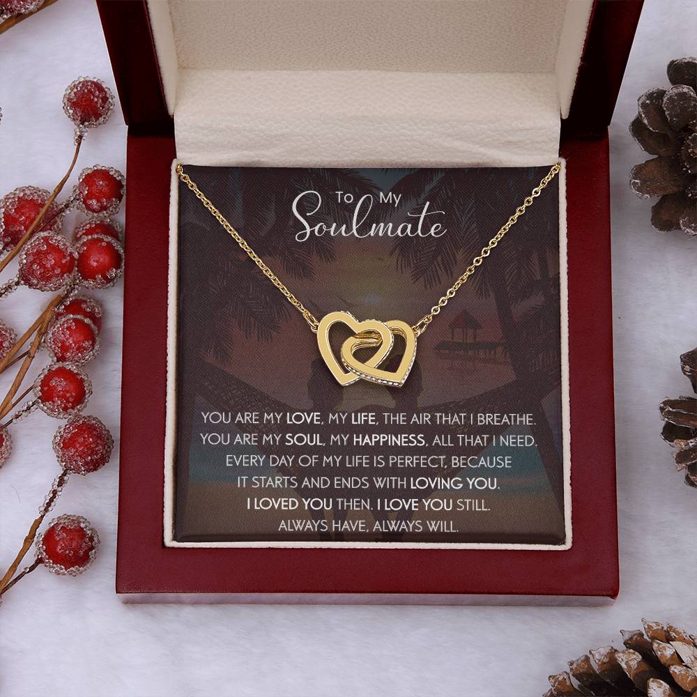 To My Soulmate | The Interlocking Hearts necklace