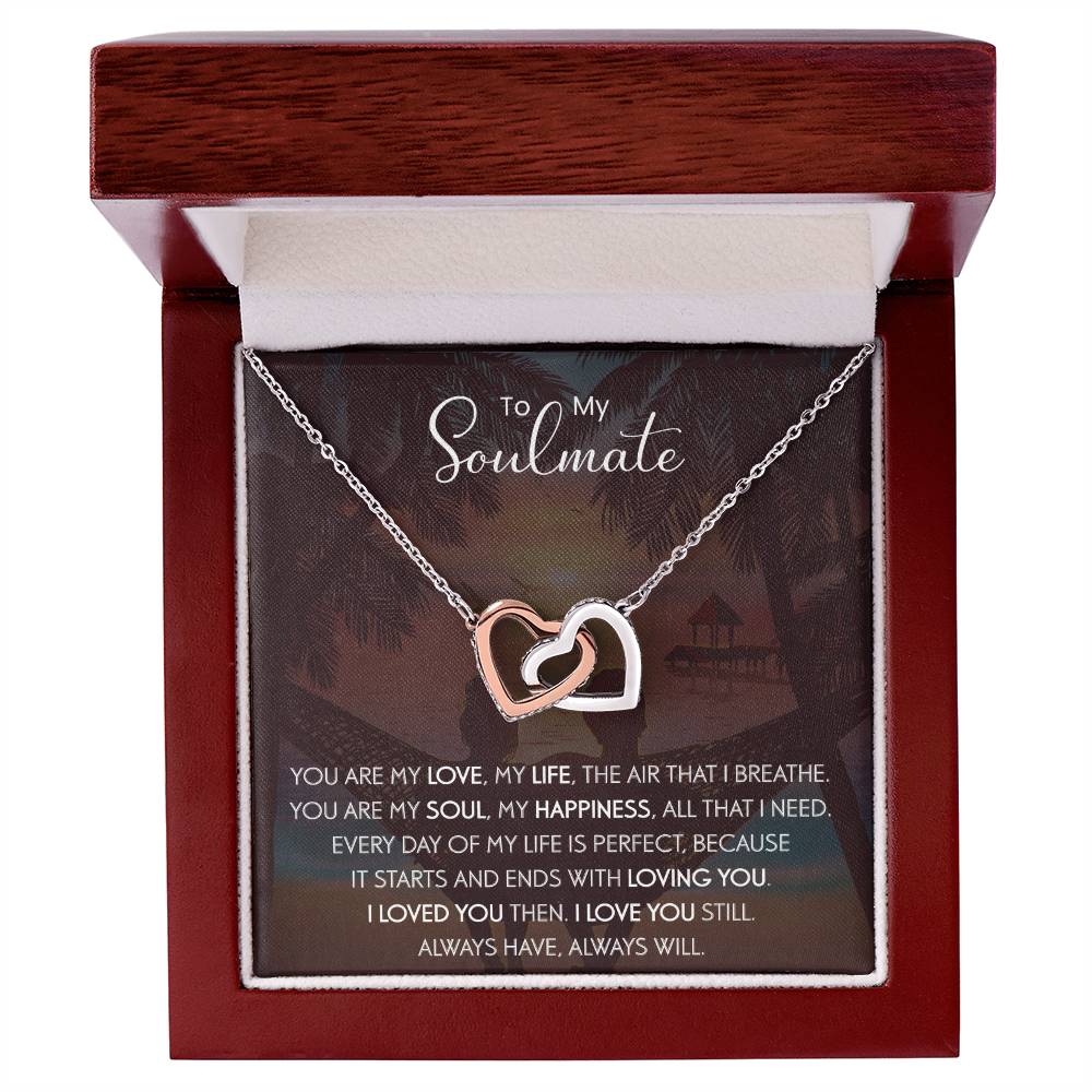 To My Soulmate | The Interlocking Hearts necklace