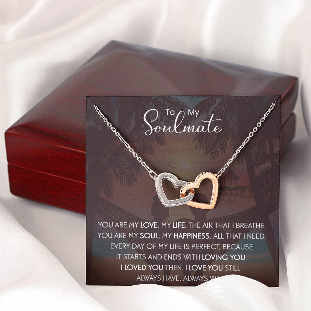 To My Soulmate | The Interlocking Hearts necklace