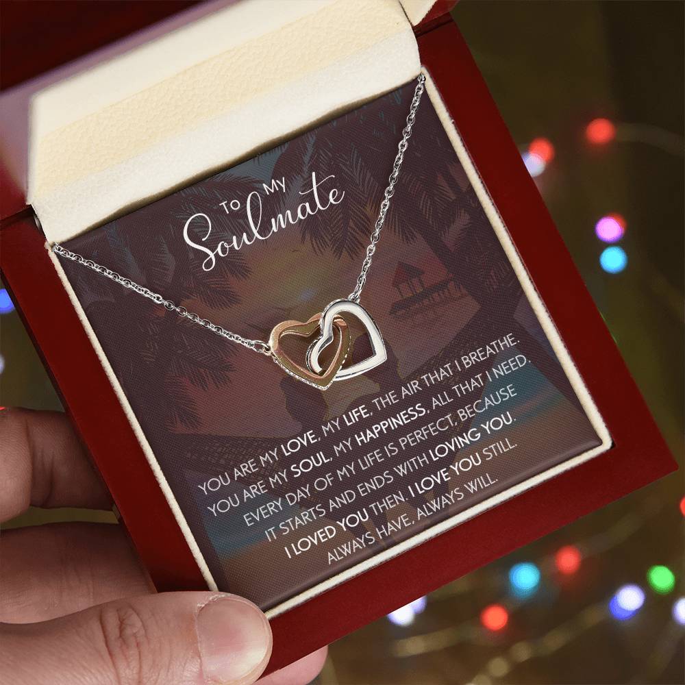 To My Soulmate | The Interlocking Hearts necklace