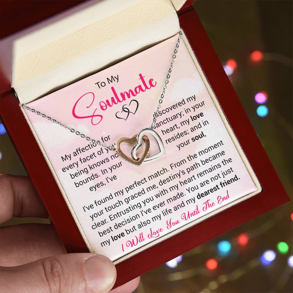 To My Soulmate | The Interlocking Hearts Necklace