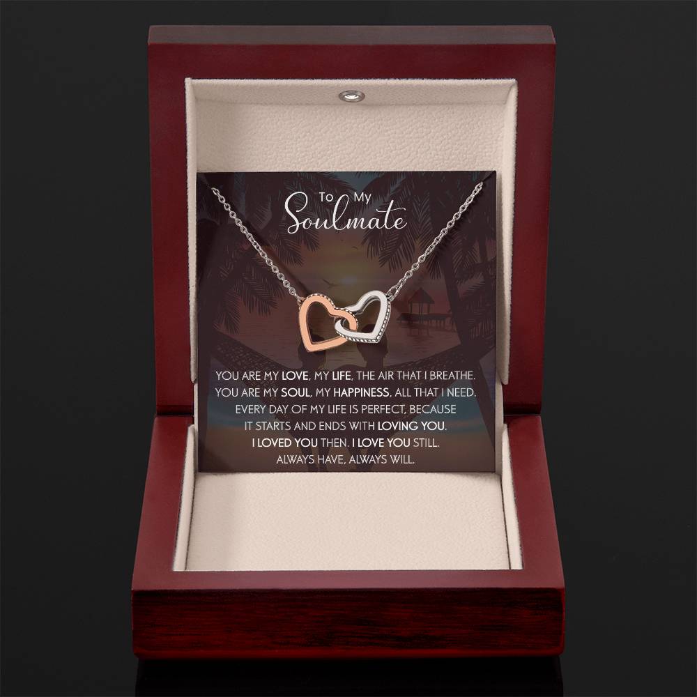 To My Soulmate | The Interlocking Hearts necklace