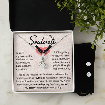 To My Soulmate | The Alluring Beauty Necklace and Earring Set