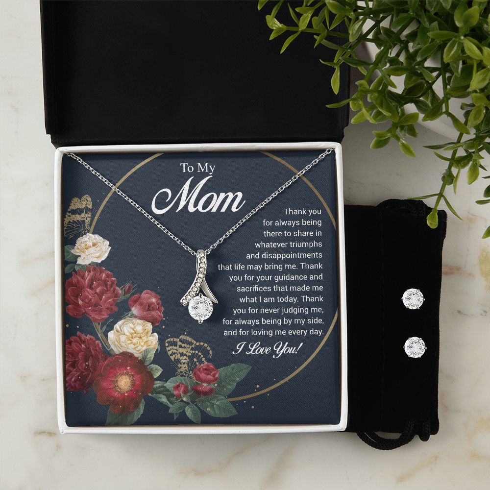 To My Mom | I Love You | The Alluring Beauty Necklace and Earring Set