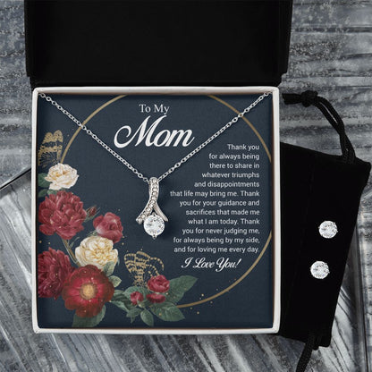 To My Mom | I Love You | The Alluring Beauty Necklace and Earring Set