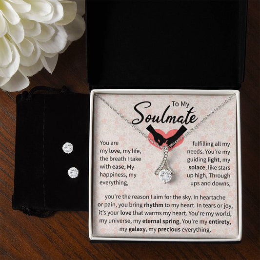 To My Soulmate | The Alluring Beauty Necklace and Earring Set