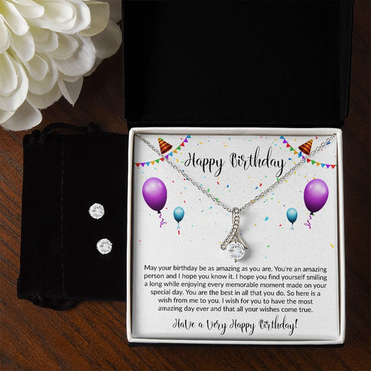 Have A Very Happy Birthday | The Alluring Beauty Necklace and Earring Set