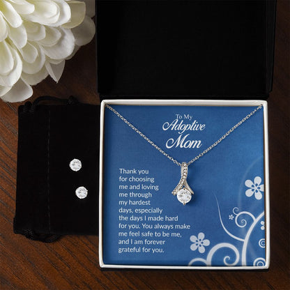 To My Adoptive Mom | The Alluring Beauty Necklace and Earring Set