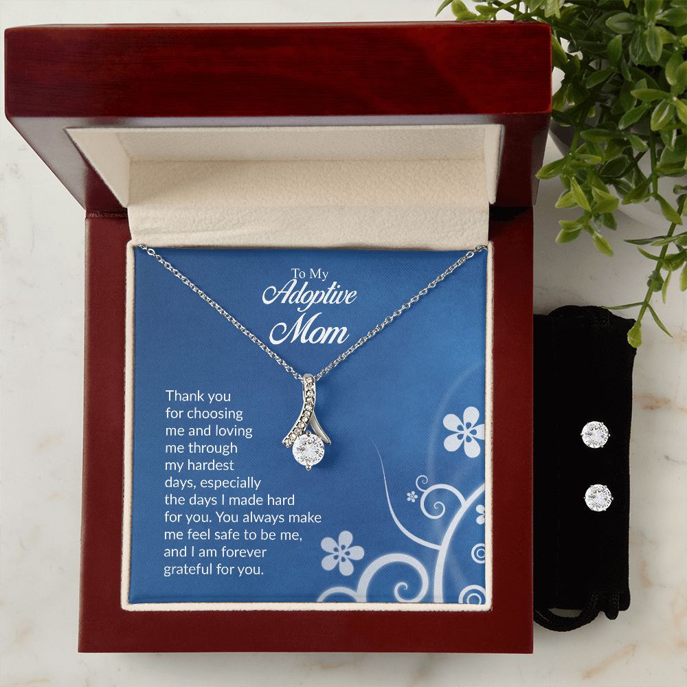 To My Adoptive Mom | The Alluring Beauty Necklace and Earring Set