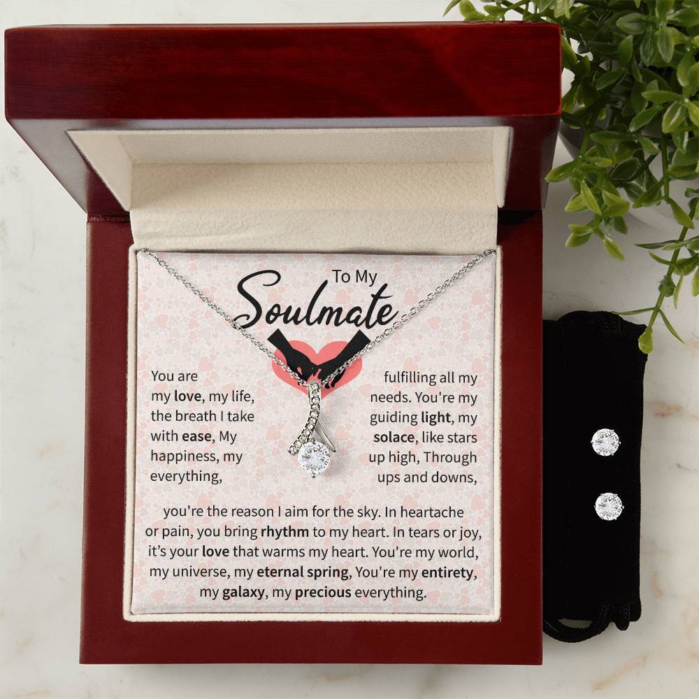 To My Soulmate | The Alluring Beauty Necklace and Earring Set