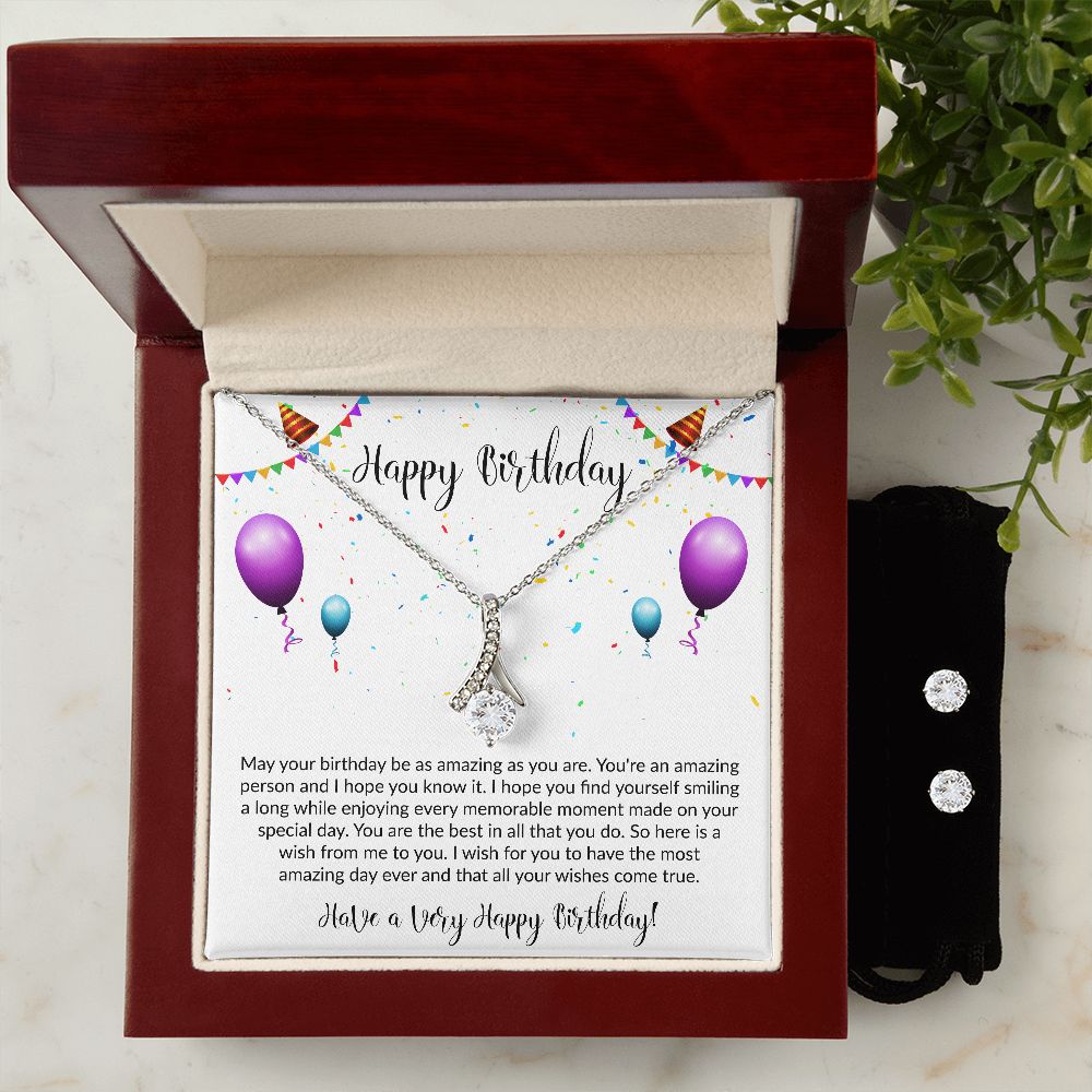 Have A Very Happy Birthday | The Alluring Beauty Necklace and Earring Set