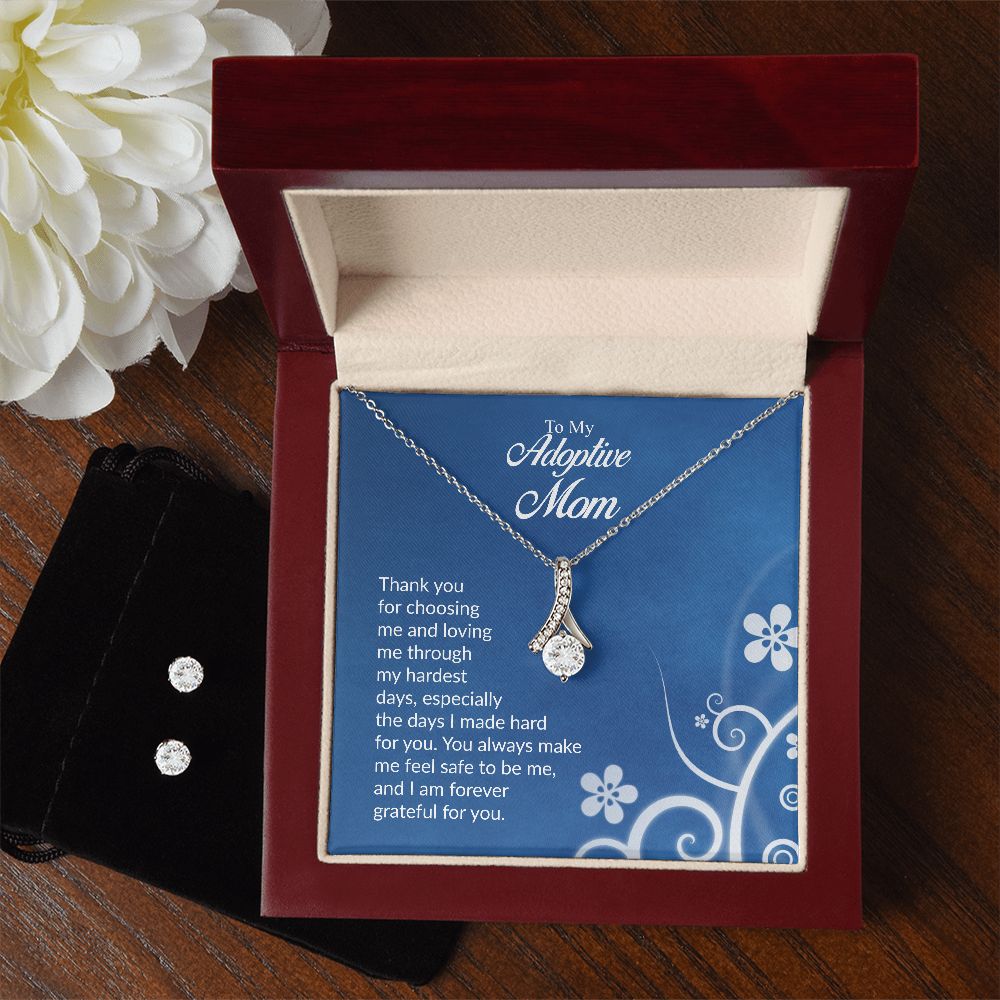 To My Adoptive Mom | The Alluring Beauty Necklace and Earring Set