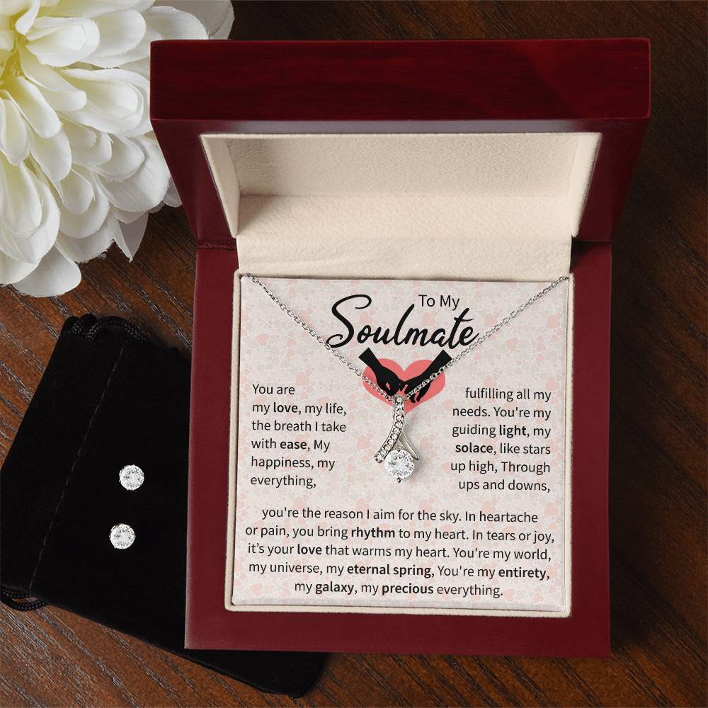 To My Soulmate | The Alluring Beauty Necklace and Earring Set