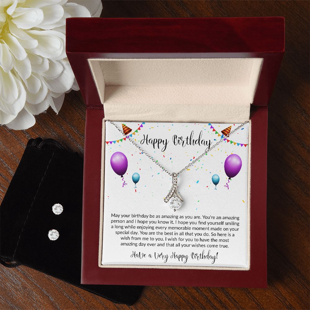 Have A Very Happy Birthday | The Alluring Beauty Necklace and Earring Set