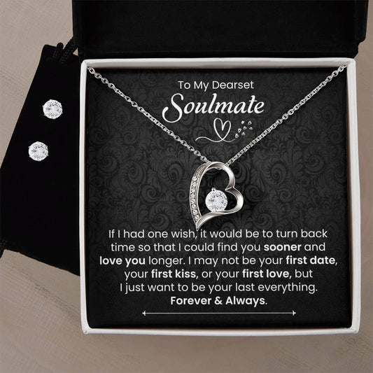 To My Dearest Soulmate | The Forever Love Necklace and Earring Set