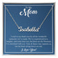 To My Mom | I Wish To Say Thank You | Personalized Name Necklace
