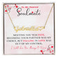 To My Dearest Soulmate | Personalized Heart Name Necklace