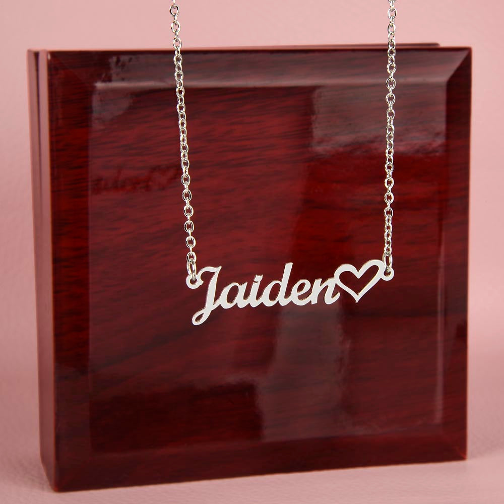 To My Daughter | Love Your Dad | Name Necklace + Heart